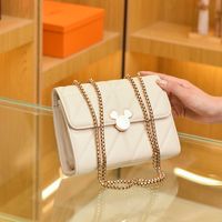Fashion Solid Color Square Magnetic Buckle Chain Bag main image 2