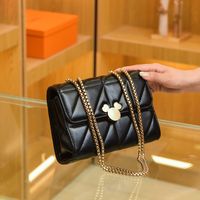 Fashion Solid Color Square Magnetic Buckle Chain Bag main image 1