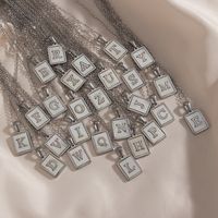 Fashion Letter Titanium Steel Pendant Necklace Plating main image 4