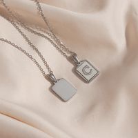 Fashion Letter Titanium Steel Pendant Necklace Plating main image 2