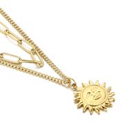 Fashion Sun Titanium Steel Necklace Stainless Steel Necklaces main image 1