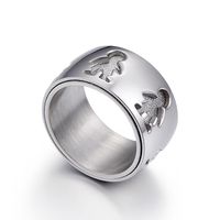 Fashion Cartoon Character Titanium Steel Rings Metal Stainless Steel Rings main image 1