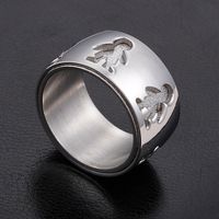 Fashion Cartoon Character Titanium Steel Rings Metal Stainless Steel Rings main image 3