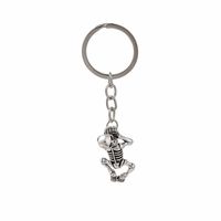 Funny Skull Alloy Plating Keychain sku image 1