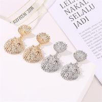 Fashion Shell Alloy Plating Drop Earrings main image 2