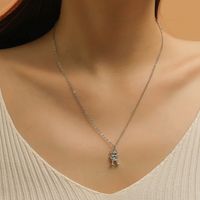 Fashion Robot Alloy Plating Necklace 1 Piece main image 1