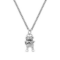 Fashion Robot Alloy Plating Necklace 1 Piece main image 4