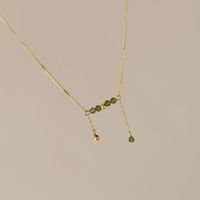 Elegant Geometric Titanium Steel Necklace Plating Artificial Crystal Stainless Steel Necklaces main image 1