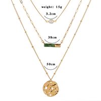 Streetwear Geometric Alloy Layered Pearl Necklace 1 Piece main image 1
