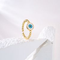 Fashion Eye Copper Open Ring Epoxy Copper Rings main image 5