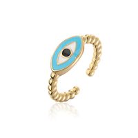 Fashion Eye Copper Open Ring Epoxy Copper Rings sku image 1
