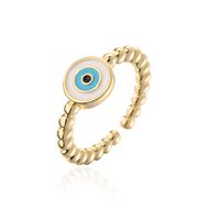 Fashion Eye Copper Open Ring Epoxy Copper Rings sku image 3