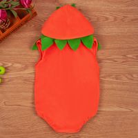 Funny Pumpkin Silver Fox Velvet Embroidery Baby Clothes main image 3
