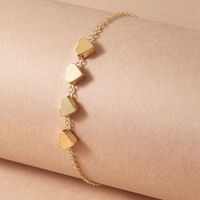 Fashion Heart Shape Alloy Plating Metal Bracelets 1 Piece main image 1