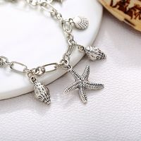 Fashion Geometric Starfish Shell Alloy Plating Anklet 1 Piece main image 5