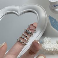Einfacher Stil Herzform Legierung Überzug Metall Offener Ring 5 Stücke main image 3