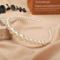 Sweet Geometric Alloy Inlay Artificial Pearls Hair Band main image 4