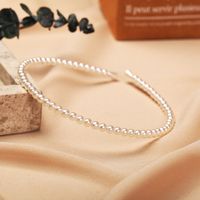 Sweet Geometric Alloy Inlay Artificial Pearls Hair Band main image 3