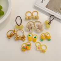 Cute Flower Bow Knot Cloth Rubber Band 1 Set sku image 4