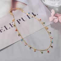 Fashion Multicolor Alloy Plating Resin Necklace 1 Piece main image 2