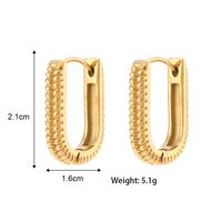 Fashion Geometric Plating Gold Plated Stainless Steel Gold Plated Earrings main image 2