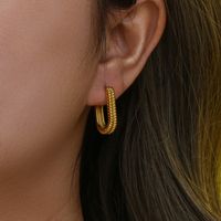 Fashion Geometric Plating Gold Plated Stainless Steel Gold Plated Earrings main image 5