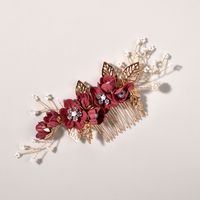 Bridal Headwear New Forest Blue Flower Hair Comb Knot Wedding Accessories sku image 47