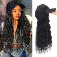 Women's Fashion Brown Light Brown Black Casual Chemical Fiber Centre Parting Long Curly Hair Wigs main image 1