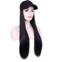Women's Fashion Brown Light Brown Black Casual Chemical Fiber Centre Parting Long Straight Hair Wigs main image 4