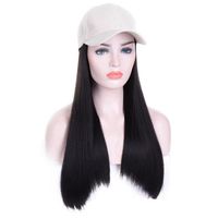 Women's Fashion Brown Light Brown Black Casual Chemical Fiber Centre Parting Long Straight Hair Wigs main image 2