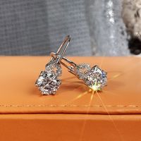 Fashion Geometric Copper Drop Earrings Plating Zircon Copper Earrings main image 2