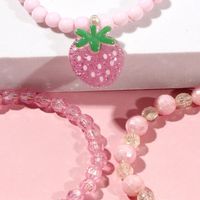 Cute Strawberry Plastic Beaded Bracelets main image 2