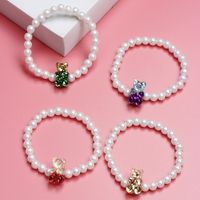 Cute Bear Plastic Handmade Artificial Pearls Bracelets main image 4