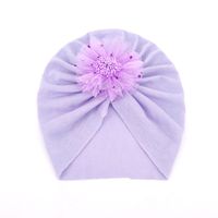 Baby Girl's Fashion Flower Net Yarn Baby Hat sku image 3
