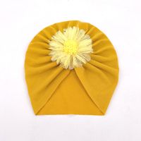 Baby Girl's Fashion Flower Net Yarn Baby Hat sku image 6