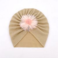 Baby Girl's Fashion Flower Net Yarn Baby Hat sku image 5