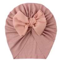 Children Unisex Fashion Solid Color Bow Knot Baby Hat main image 4