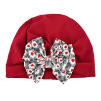 Girl's Fashion Ditsy Floral Bow Knot Baby Hat sku image 2