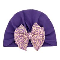 Girl's Fashion Ditsy Floral Bow Knot Baby Hat sku image 6