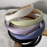 Simple Style Solid Color Cloth Hair Band 1 Piece main image 1