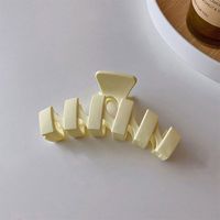 Simple Style Waves Solid Color Arylic Hair Clip sku image 2