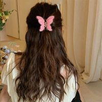 Simple Style Butterfly Plastic Hair Claws main image 5