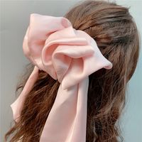Fairy Style Solid Color Cloth Bow Knot Hair Clip 1 Piece main image 1
