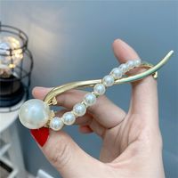 Elegant Geometrisch Legierung Inlay Künstliche Perle Haarklammer 1 Stück sku image 3