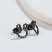 1 Pair Japanese Style Rabbit Animal Titanium Steel Plating Ear Studs sku image 30