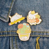 Cute Cat Alloy Plating Brooches main image 5