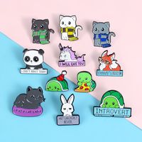 Cartoon Style Animal Alloy Stoving Varnish Metal Brooches main image 2