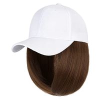 Women's Fashion Black Casual Chemical Fiber Centre Parting Short Straight Hair Wigs sku image 2