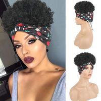 Women's Fashion Brown Light Brown Black Party Chemical Fiber Short Curly Hair Wigs sku image 5