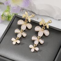 Wholesale Jewelry 1 Pair Fashion Flower Alloy Earrings sku image 3